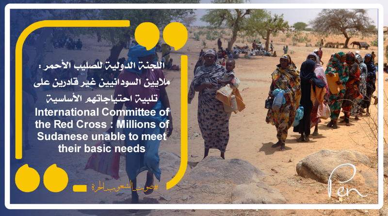 The International Committee of the Red Cross: Millions of Sudanese are unable to meet their basic needs