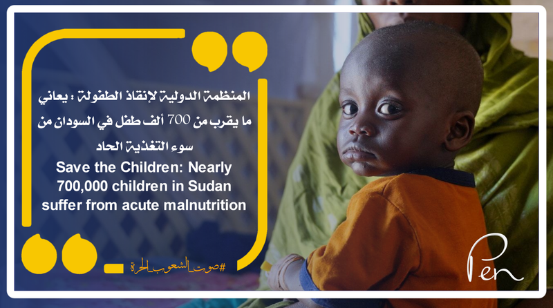 Save the Children: Nearly 700,000 children in Sudan suffer from acute malnutrition