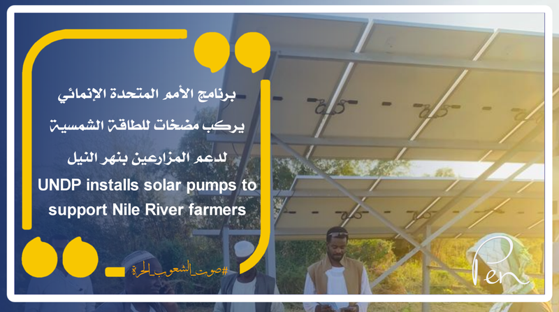 UNDP installs solar pumps to support farmers on the Nile River