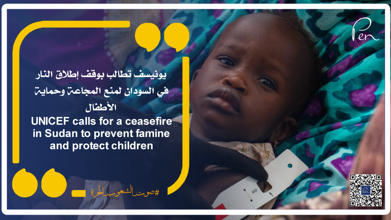 UNICEF calls for a ceasefire in Sudan to prevent famine and protect children