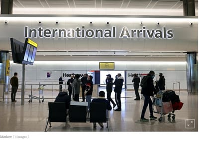 5. Sitio web británico para agendar estancias en de cuarentena cae después de ser lanzado