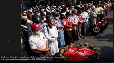 25.  Número de muertos aumenta por las manifestaciones en Myanmar
