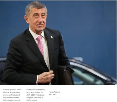 Unión Europea investigará a primer ministro checo  por fondos de desarrollo