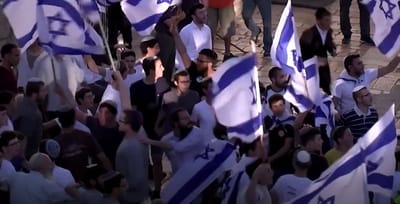 Nacionalistas Israelíes se manifiestan contra palestinos