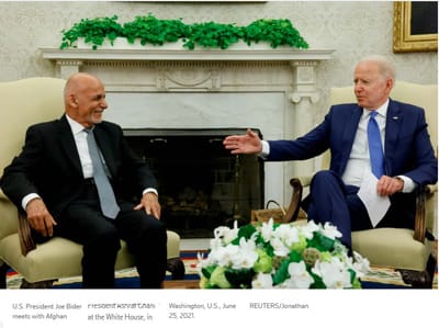 Biden assures president of Afghanistan Ashraf Ghani that american support will continue