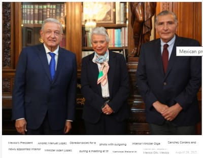 Presidente de México nombra nuevo Ministro de Interior