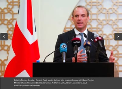 Ministro de Relaciones exteriores  británico habla de la importancia de conectar con Talibanes