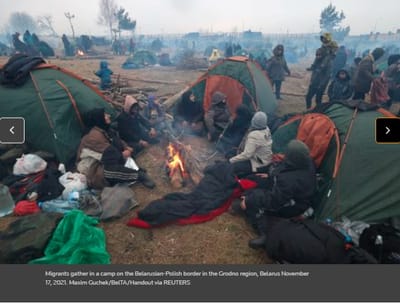 UE envía ayuda humanitaria a migrantes en frontera bielorrusa con Polonia