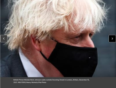 Equipo de PM británico invita  traer su propia bebida para fiestas por encierro de Covid