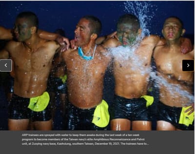 Taiwán entrena buzos de élite