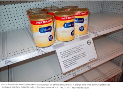 Por escasez, Reckitt regula mercado de fórmula para bebés
