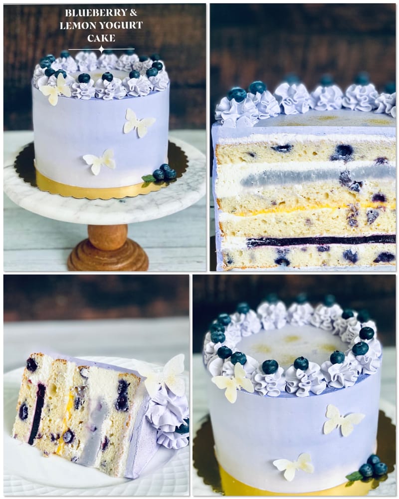 Blueberry & Lemon Yogurt Cake