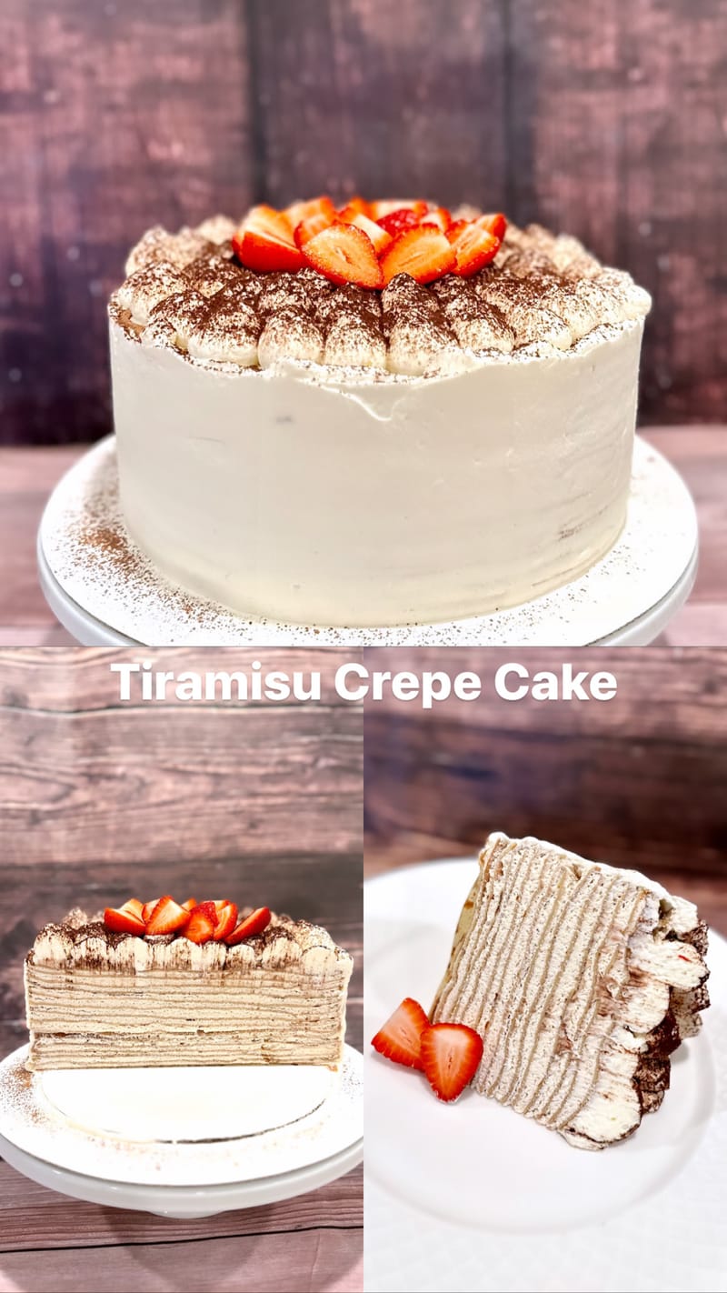 Tiramisu Crepe Cake