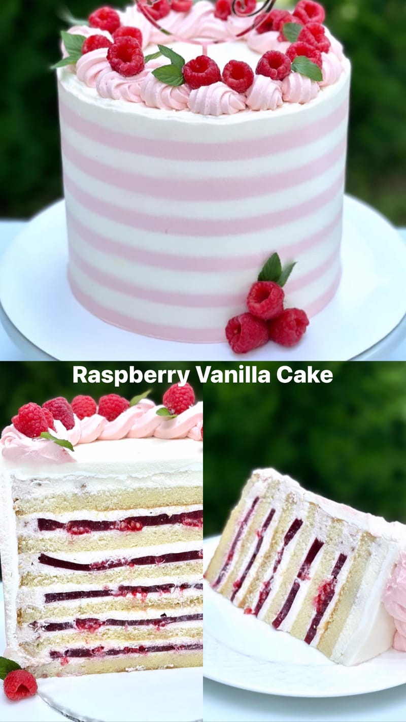 Raspberry Vanilla Cake