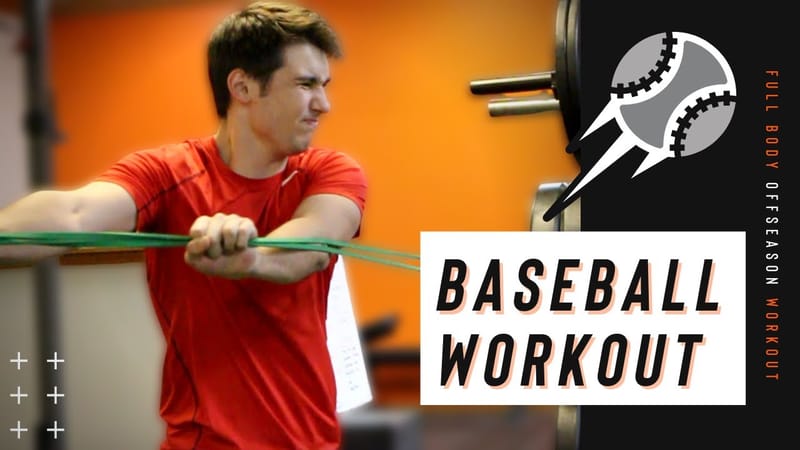 Baseball player's workout