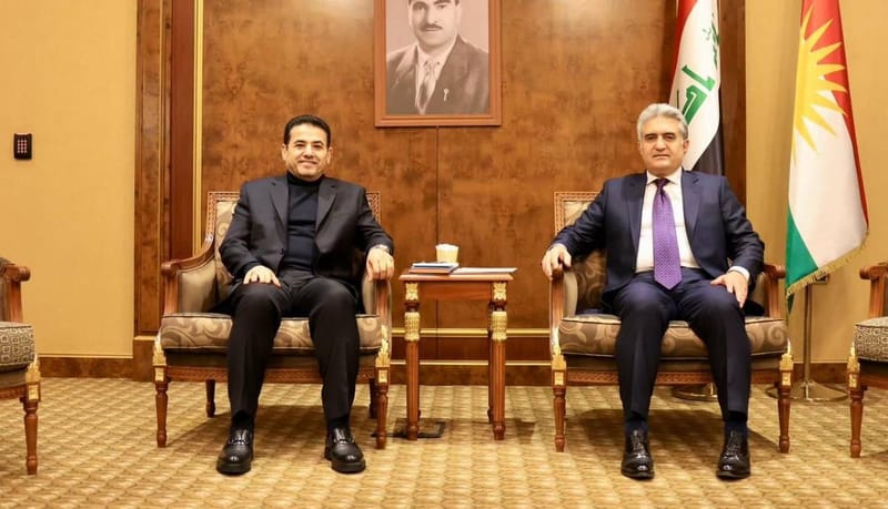 الأعرجي وريبر أحمد يبحثان التعاون الأمني وضبط الحدود