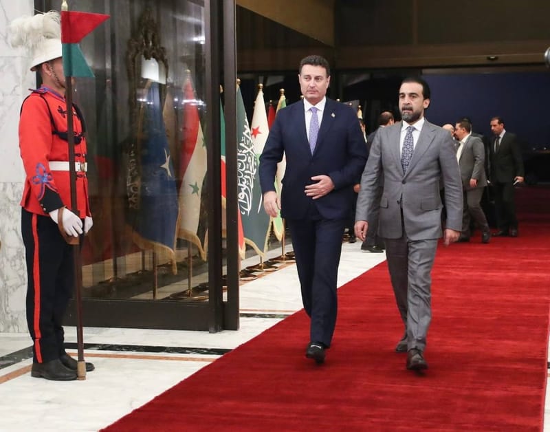 الحلبوسي يستقبل الصفدي في بغداد