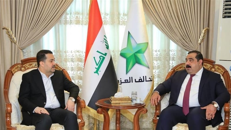 السامرائي يكشف مخرجات زيارة السوداني لتحالف العزم