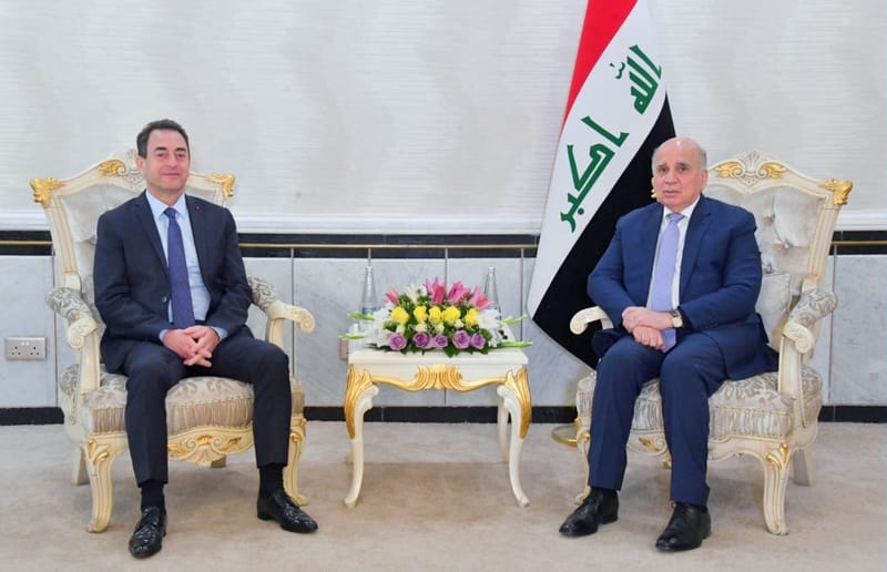 بغداد وباريس تبحثان تطوير العلاقات الثنائية في مختلف المجالات