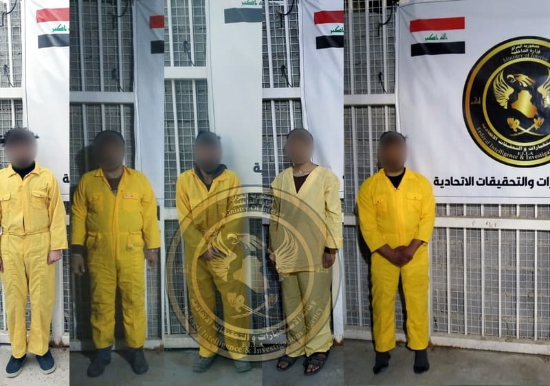 وكالة الاستخبارات وخلال شهر كانون الثاني الماضي تلقي القبض على  (٢٢) ارهابياً و (٣) تجار مخدرات بعمليات منفصلة في كركوك