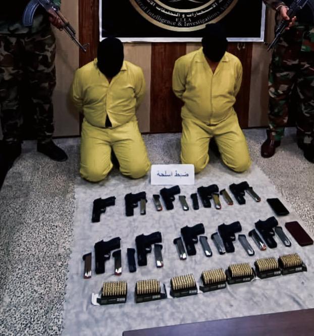 وكالة الاستخبارات: القبض على 6 متهمين بجرائم تهريب الادوية والاسلحة والاثار  في الانبار وبابل وصلاح الدين