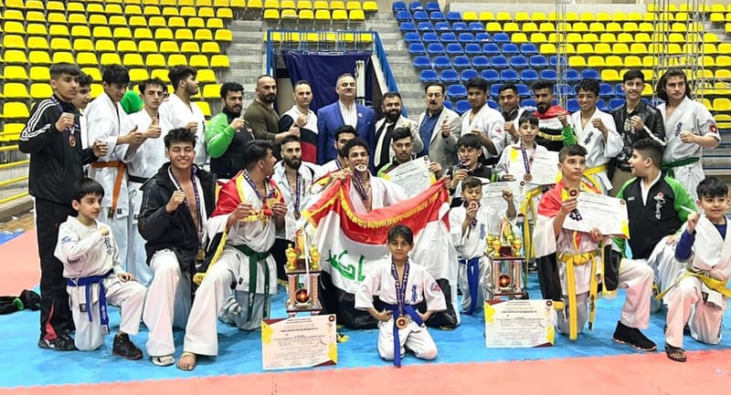 العراق يحصل على 23 وساماً في بطولة الشرق الأوسط للكيوكوشنكاي