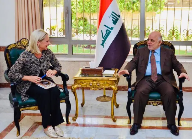 العبادي يبحث مع بلاسخارت دور الأمم المتحدة خلال المرحلة المقبلة باستقرار العملية السياسية