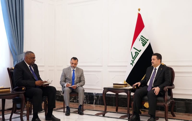 المتحدث باسم الحكومة: زيارة أوستن إلى بغداد كانت معلنة وليست مفاجئة