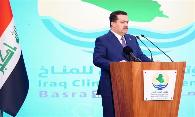 السوداني: البصرة لها الأولوية في تنفيذ المشاريع المناخية بسبب وضعها البيئي الحرج