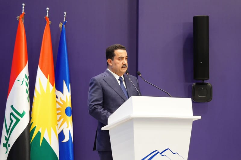 السوداني من السليمانية: لن نقبل بأن يكون العراق منطلقا لتهديد دول الجوار