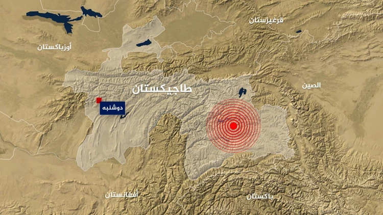 زلزال شديد يضرب طاجيكستان