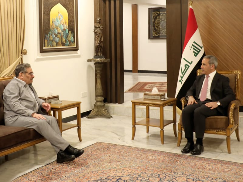 رئيس مجلس القضاء الاعلى يستقبل امين المجلس الاعلى للامن القومي الايراني