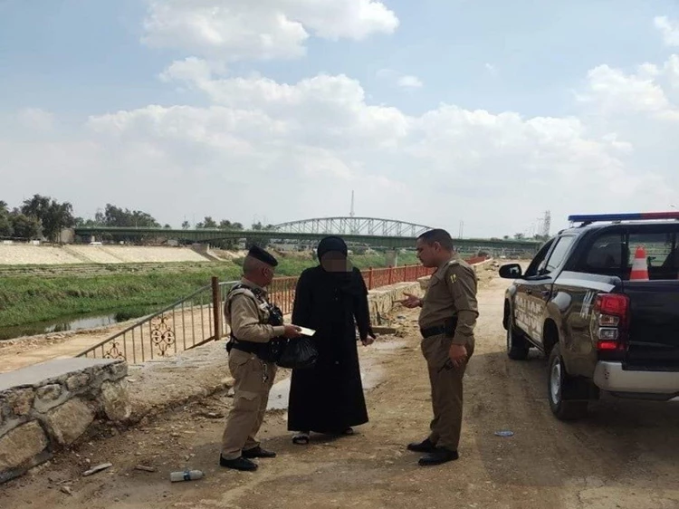 انقاذ أمرأة من محاولة انتحار في نهر ديالى