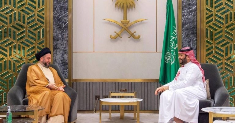 الحكيم يلتقي ولي العهد السعودي ويشيد بالخطوات المتخذة لمعالجة ازمة اليمن واستعادة سوريا