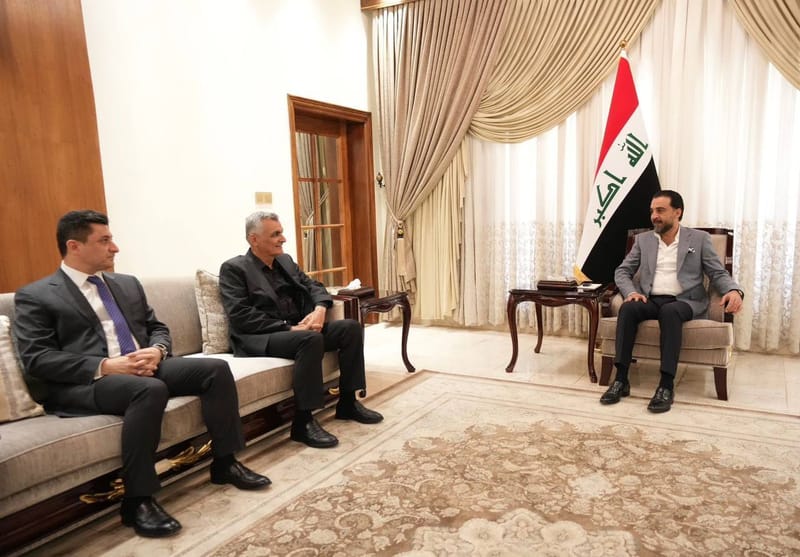 الحلبوسي وحزب طالباني يبحثان قانون الموازنة العامة