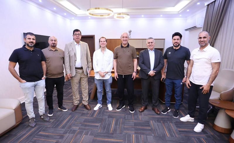 كاساس يعقد مؤتمراً صحفياً ببغداد وسوء الأحوال الجوية يؤجل توقيع الشراكة مع رابطة "اللاليغا"