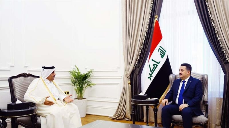 السوداني: العراق حريص على مواصلة العمل المشترك مع قطر