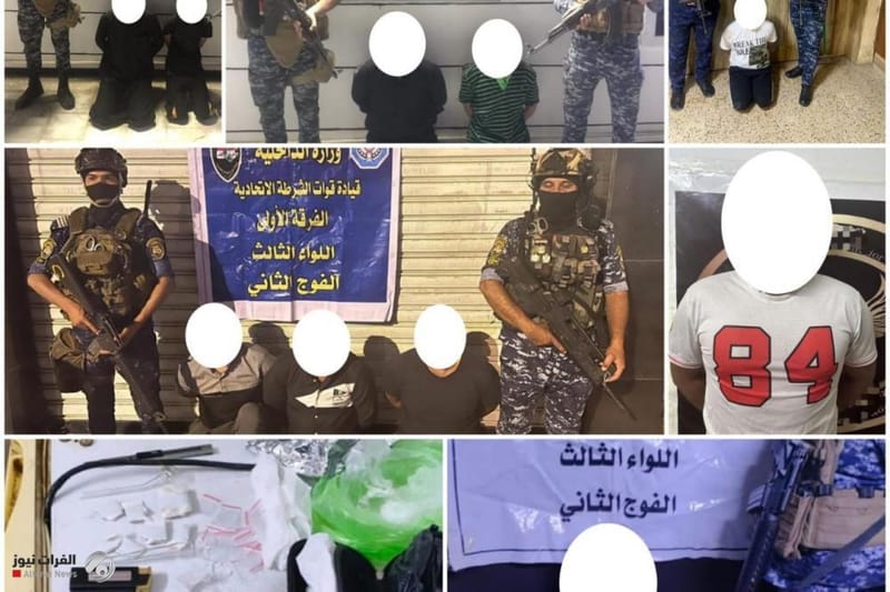 القبض على 10 متهمين بقضايا قانونية مختلفة في بغداد