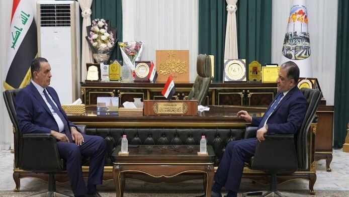 المبرقع يبحث مع محافظ كركوك الواقع الرياضي ويعد بالدعم الكامل