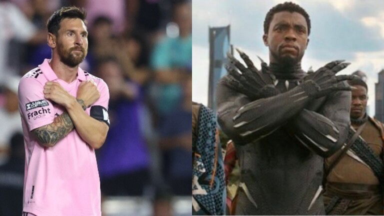 ميسي يتحدث عن سبب الاحتفال بطريقة الأبطال الخارقين