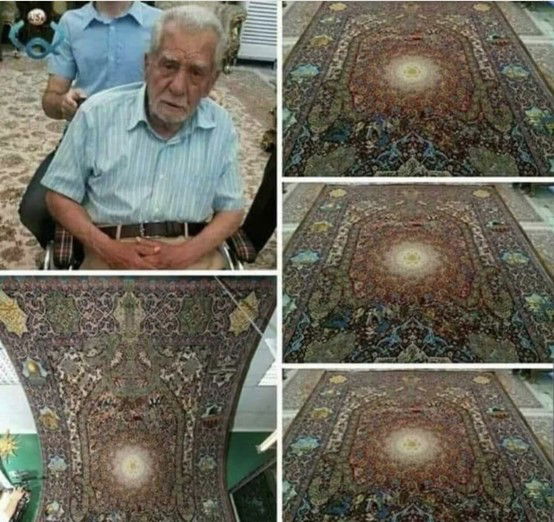 زائر إيراني يهدي مرقد الإمام الحسين عليه السلام سجادة يدوية ثمينة قيمتها أكثر من مليون دولار