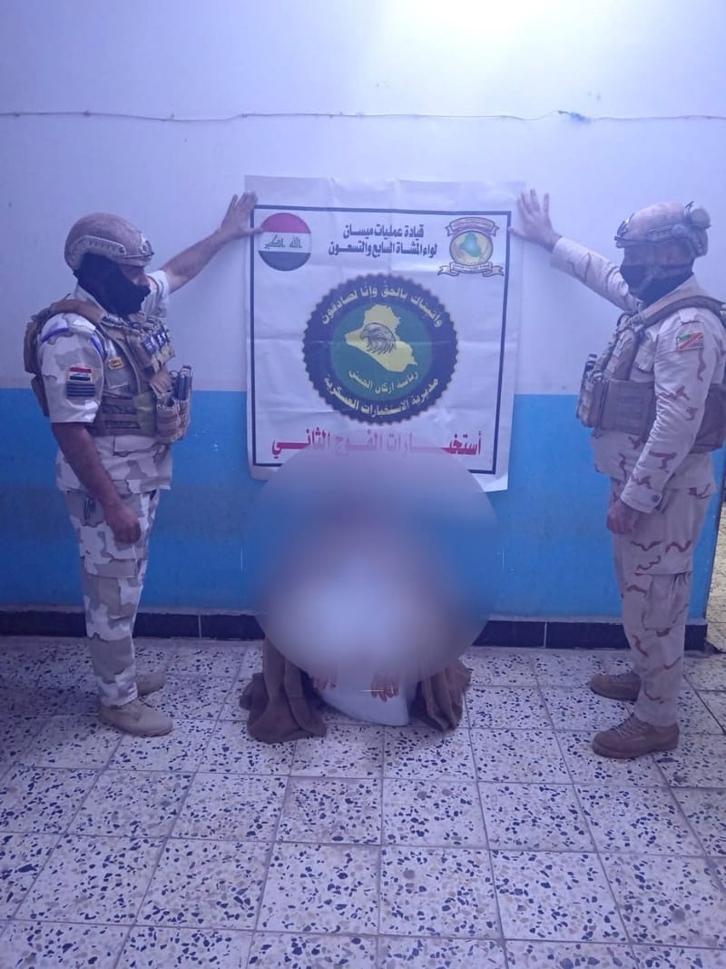 قيادة عمليات ميسان تُلقي القبض على عددً من مثيري النزاعات العشائرية وتصادر أسلحتهم