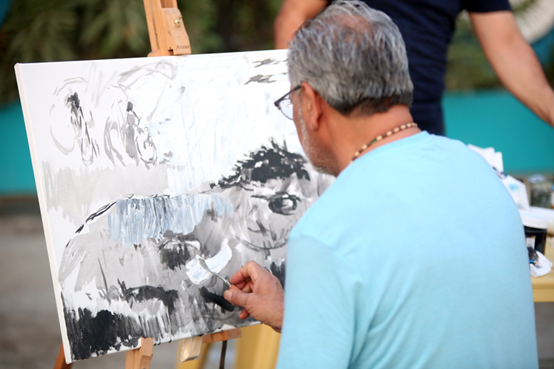 سمبوزيوم للرسم الحر دعماًوتضامناًمع شعب فلسطين