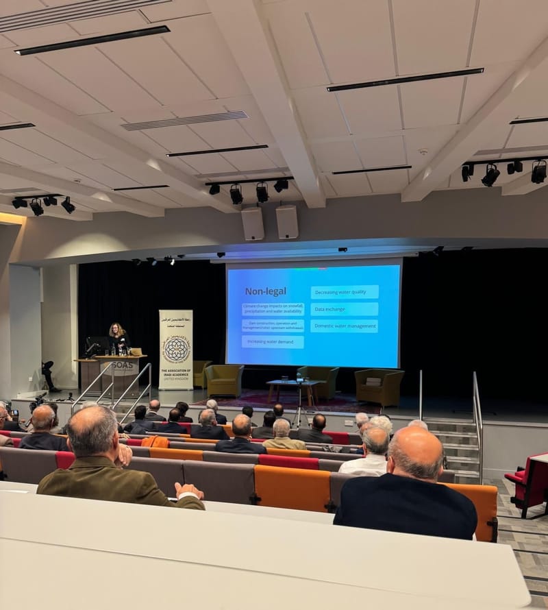 ملتقى بحر العلوم للحوار يشارك رابطة الاكاديميين العراقيين في لندن مناقشة أزمة المياه في العراق ووسائل التعامل معها