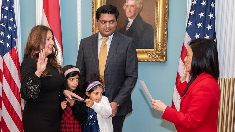 لاجئة من كردستان العراق تتولى منصب سفيرة الولايات المتحدة في مصر