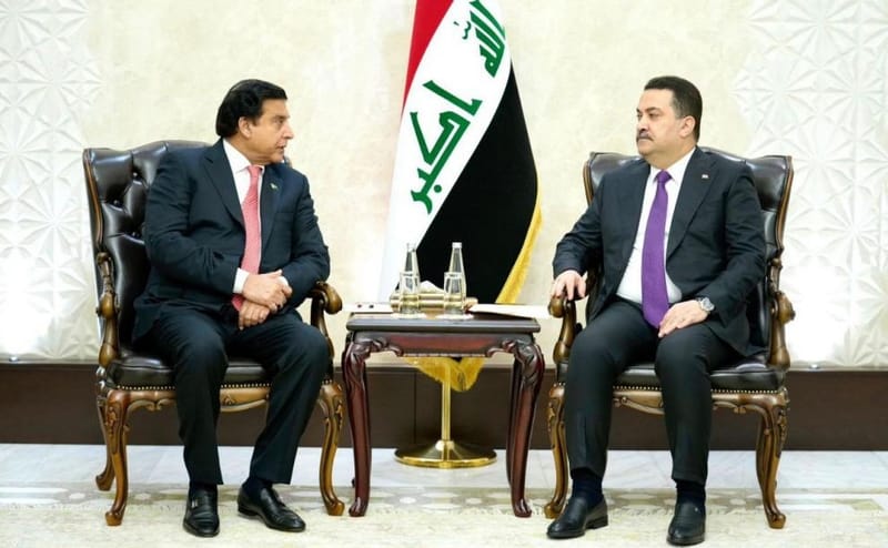 السوداني يؤكد حرص العراق على بناء شراكة متبادلة مع باكستان ومحاربة الارهاب