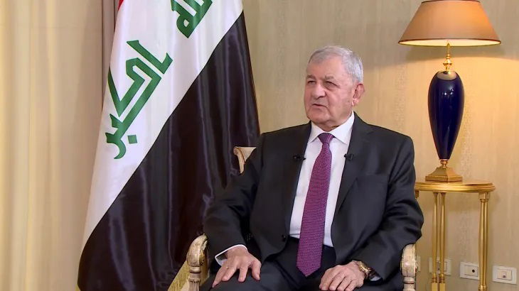 الرئيس العراقي: انتهت الأزمة وبغداد امنة وجفاف الأهوار سببه العمليات العسكرية