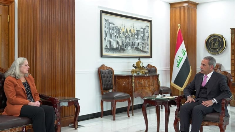 زيدان ورومانوسكي يبحثان الاجراءات القانونية الخاصة بالمصالح الامريكية في المحاكم