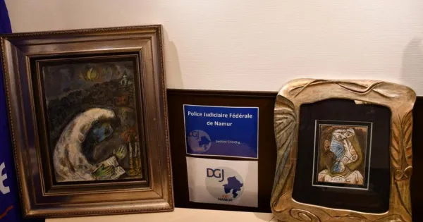 استعادة لوحتين مسروقتين لـ بيكاسو وشاغال في بلجيكا