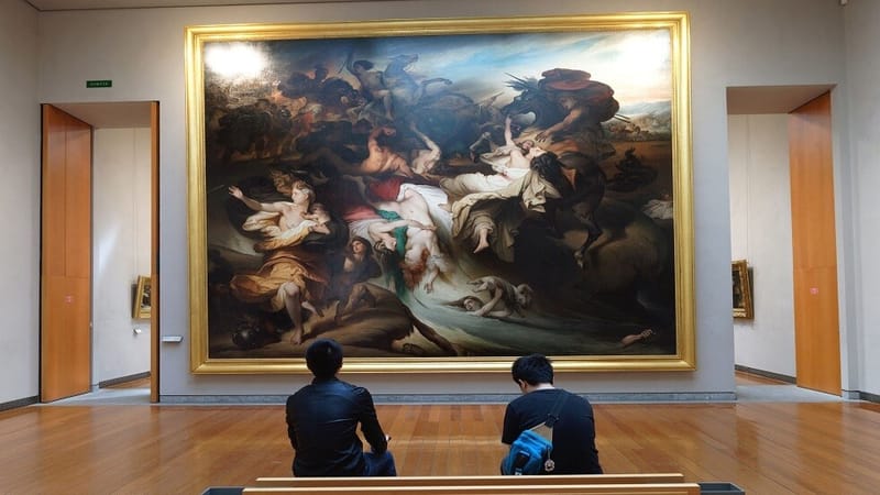 نشطاء بيئة فرنسيون يسكبون الحساء على لوحة "الربيع" لمونيه في متحف ليون